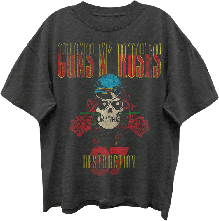 Front & Back UK Tour 1987 Guns N' Roses Oversized T-Shirt