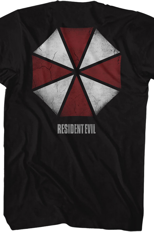 Front & Back Umbrella Corporation Logo Resident Evil T-Shirt