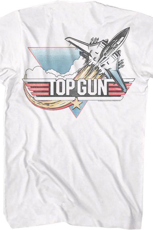 Front & Back Vintage Logo Top Gun T-Shirt
