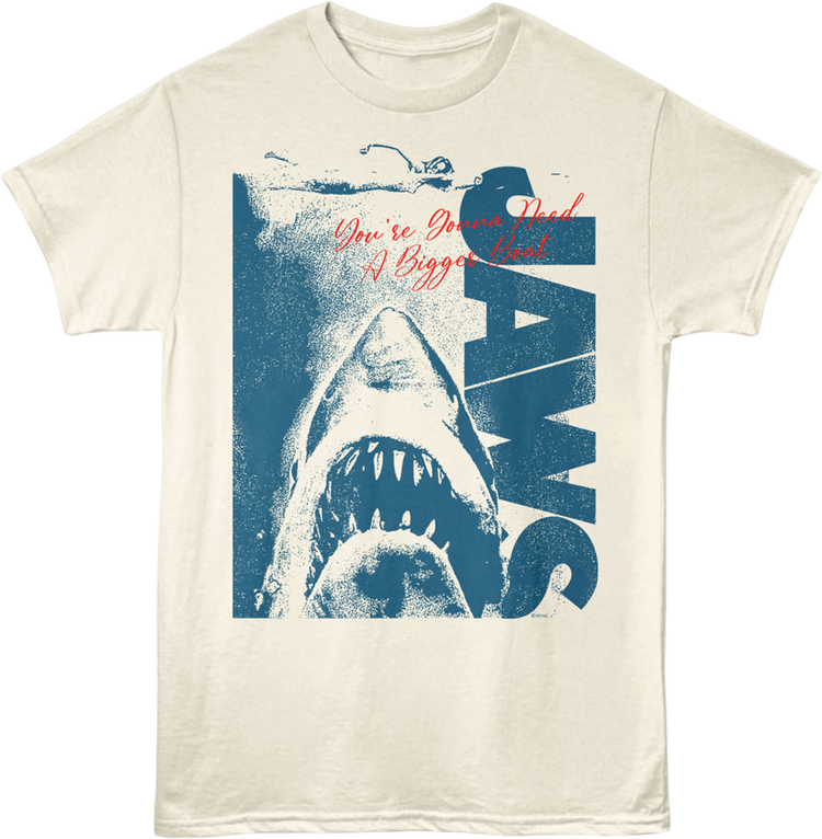 Front & Back Gonna Need A Bigger Boat Jaws T-Shirt