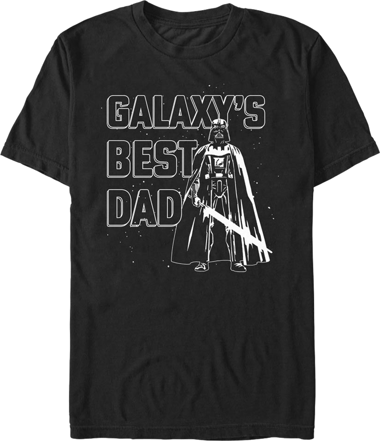 Galaxy's Best Dad Darth Vader Star Wars T-Shirt