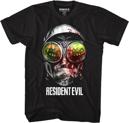 Gas Mask Resident Evil T-Shirt
