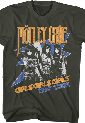 Girls Girls Girls 1987 Tour Motley Crue T-Shirt