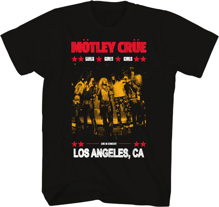 Girls Girls Girls Los Angeles Motley Crue T-Shirt