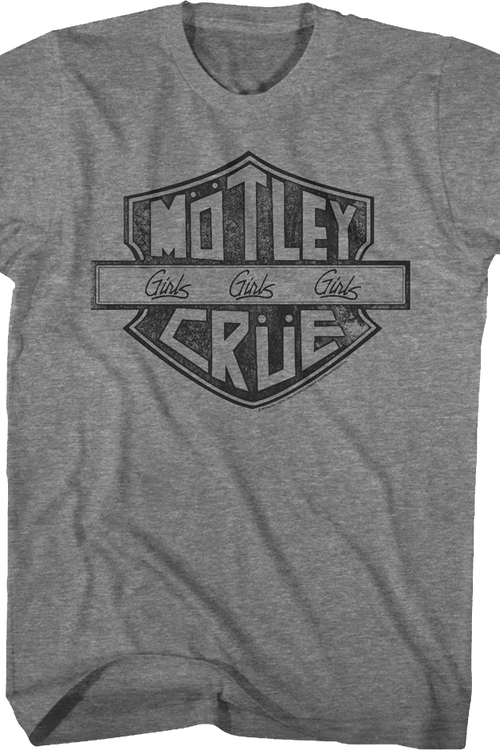 Girls Girls Girls Motorcycle Logo Motley Crue T-Shirt