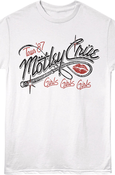 Girls Girls Girls Whip Motley Crue T-Shirt