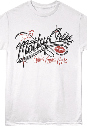Girls Girls Girls Whip Motley Crue T-Shirt
