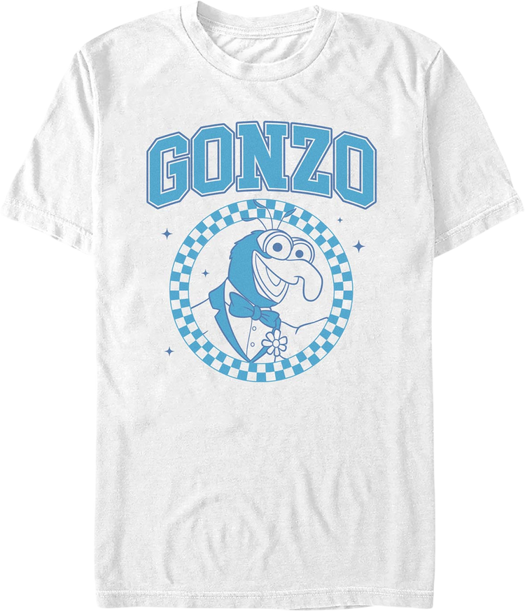Gonzo Checkered Circle Muppets T-Shirt