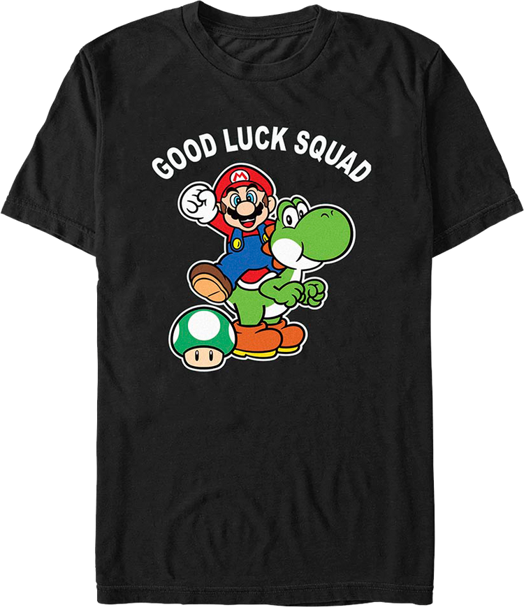Good Luck Squad Super Mario Bros. Nintendo T-Shirt