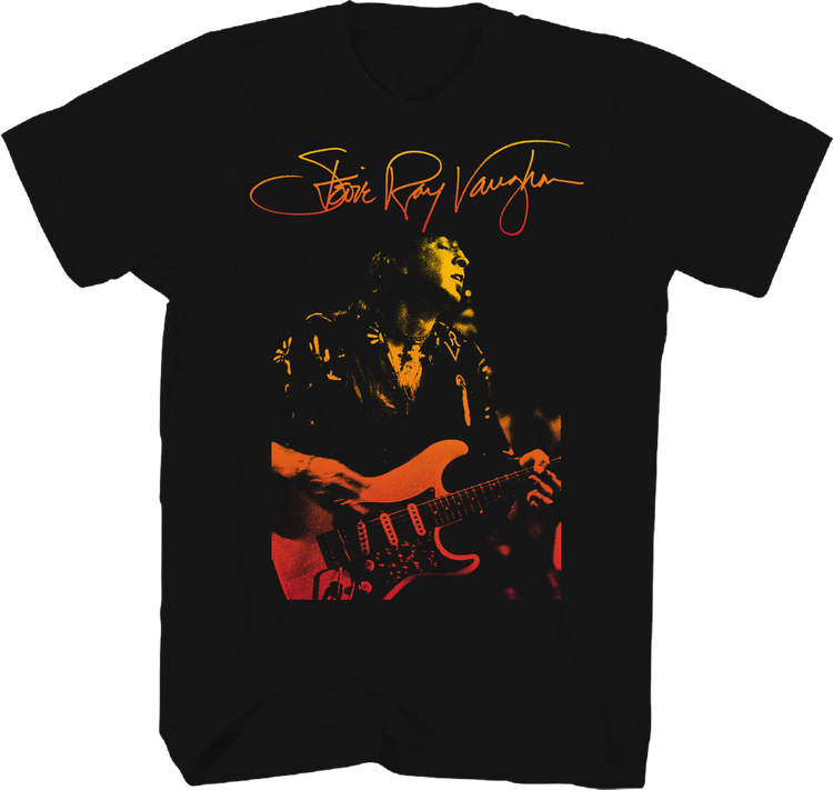 Gradient Autograph Stevie Ray Vaughan T-Shirt