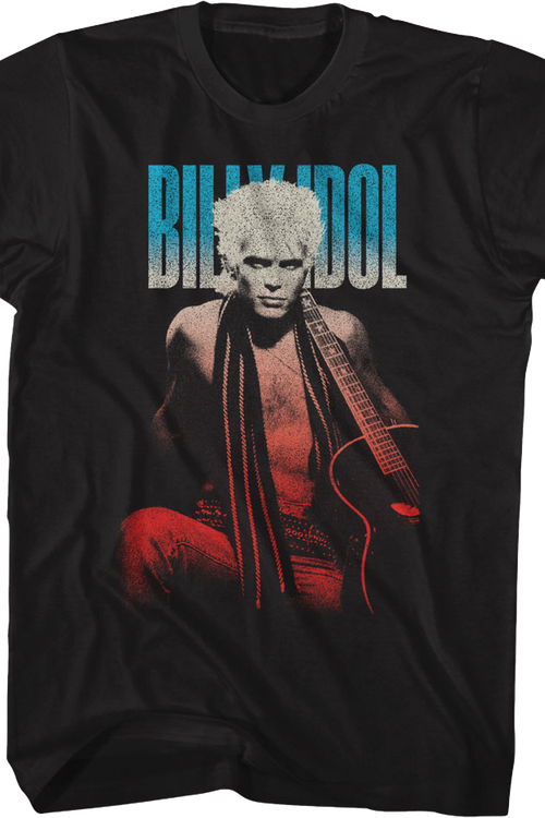 Gradient Guitar Pose Billy Idol T-Shirt