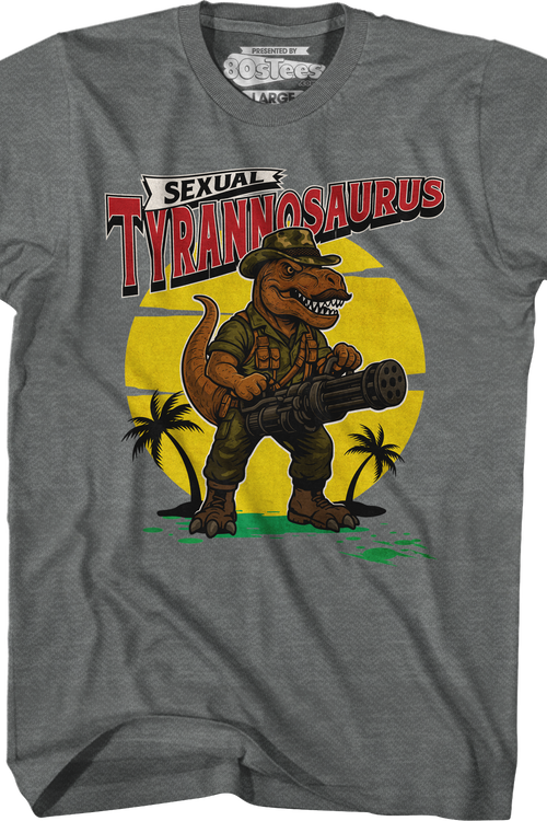 Graphite Heather Sexual Tyrannosaurus T-Shirt