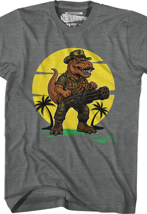 Graphite Heather Simple Sexual Tyrannosaurus T-Shirt