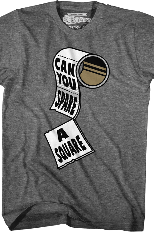 Gray Can You Spare A Square Seinfeld T-Shirt