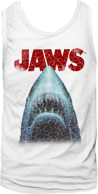 Great White Shark Jaws Tank Top
