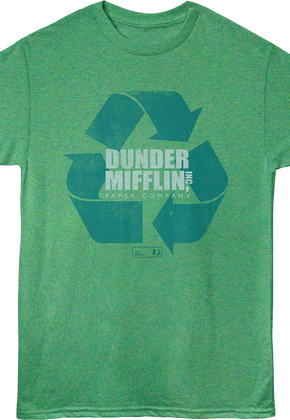 Green Dunder Mifflin Recycle The Office T-Shirt
