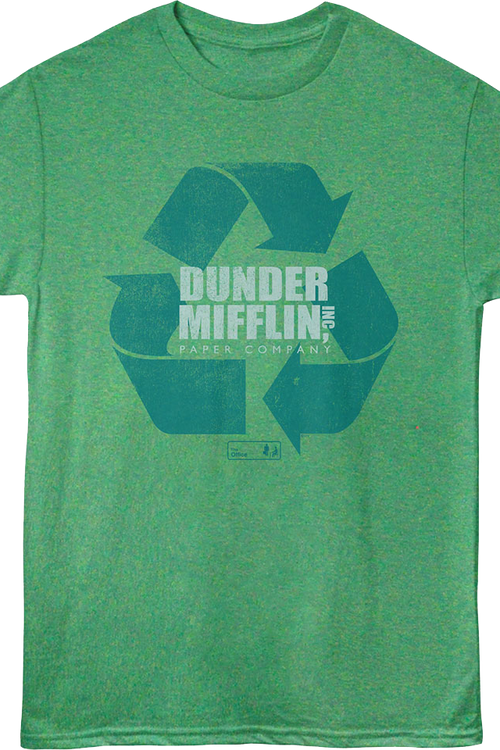 Green Dunder Mifflin Recycle The Office T-Shirt