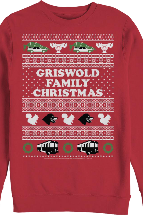 Griswold Faux Ugly Sweater Christmas Vacation Sweatshirt