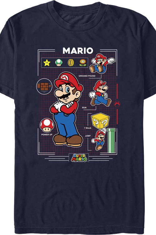 Ground Pound Collage Super Mario Bros. Nintendo T-Shirt