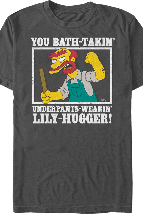 Groundskeeper Willie Lily-Hugger Simpsons T-Shirt