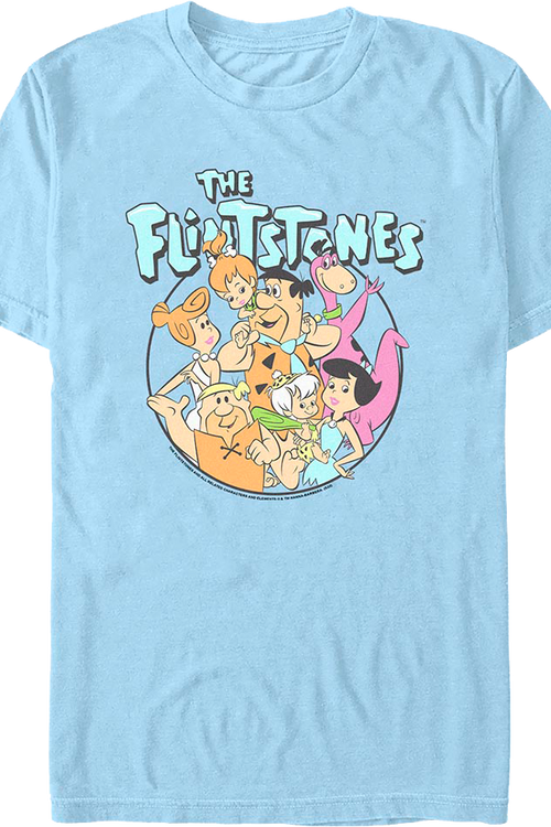 Group Photo Circle Flintstones T-Shirt