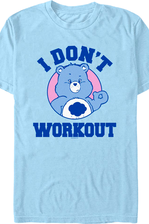 Grumpy Bear I Don't Workout Care Bears T-Shirt