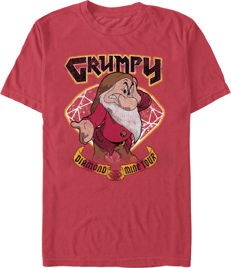 Grumpy Diamond Mine Tour Snow White Disney T-Shirt