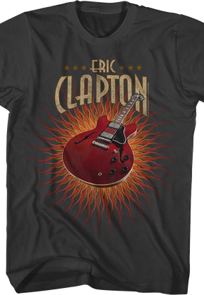 Guitar Flames Eric Clapton T-Shirt