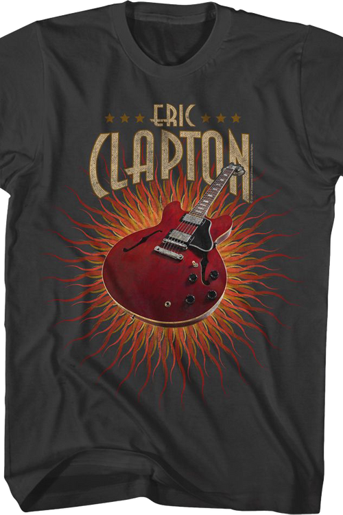 Guitar Flames Eric Clapton T-Shirt