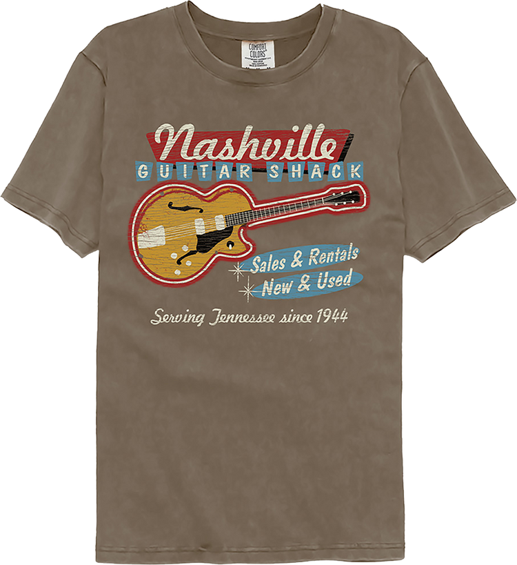Guitar Shack Nashville Tennessee Comfort Colors Brand T-Shirt