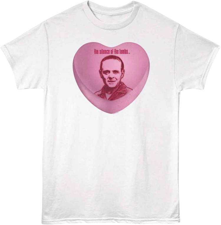 Hannibal Lecter Candy Heart Silence of the Lambs T-Shirt