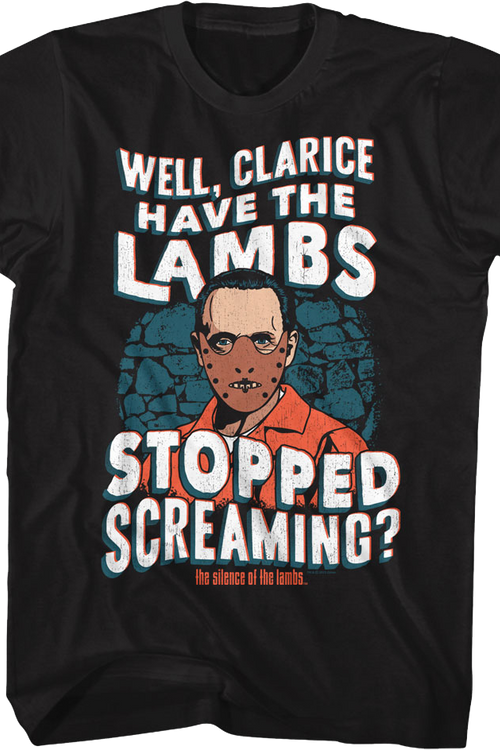 Hannibal Lecter Lambs Stopped Screaming Silence of the Lambs T-Shirt