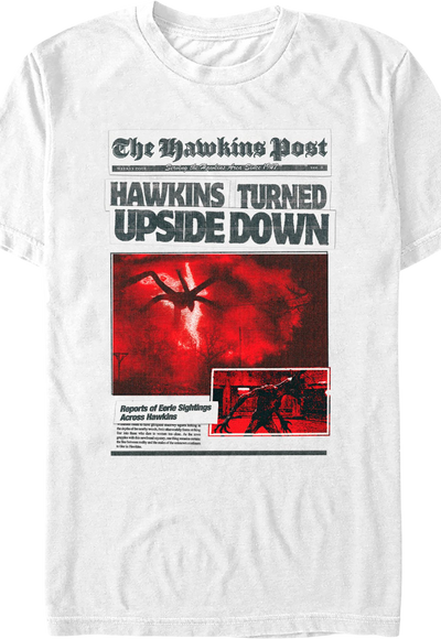Hawkins Turned Upside Down Stranger Things T-Shirt