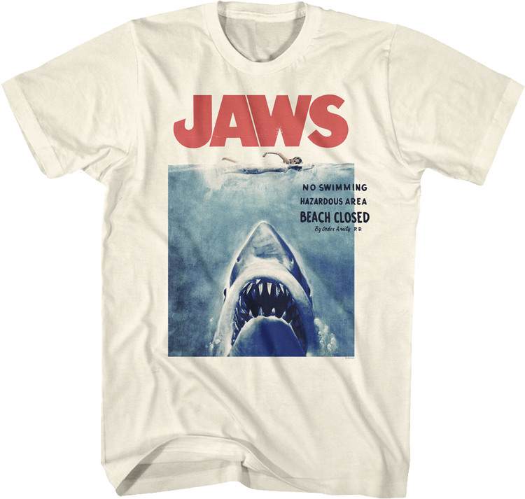 Hazardous Area Beach Closed Jaws T-Shirt