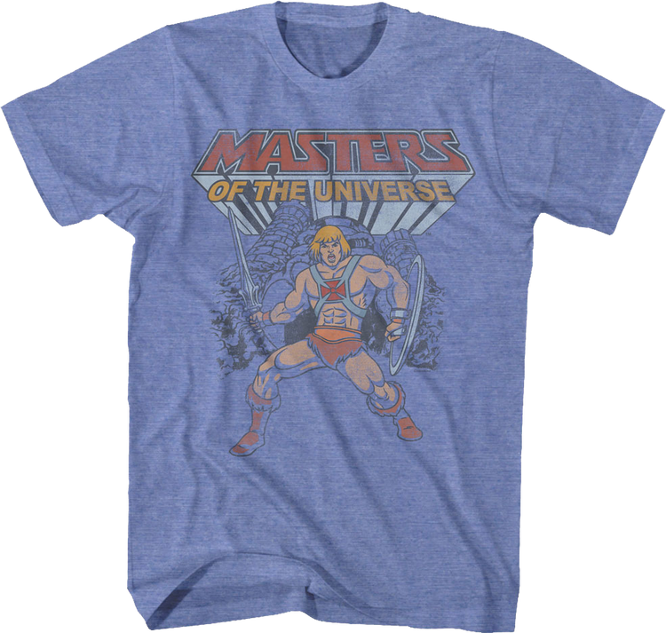 He-Man Castle Grayskull Hero Pose Masters of the Universe T-Shirt