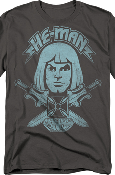 He-Man Crossed Swords Masters of the Universe T-Shirt