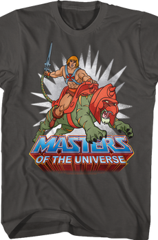 He-Man Rides Into Battle Masters of the Universe T-Shirt