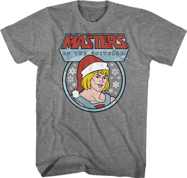 He-Man Santa Claus Hat Masters of the Universe T-Shirt