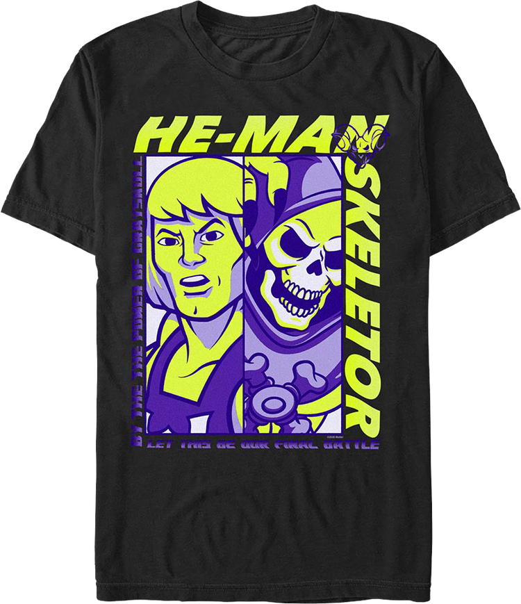 He-Man vs. Skeletor Final Battle Masters Of The Universe T-Shirt