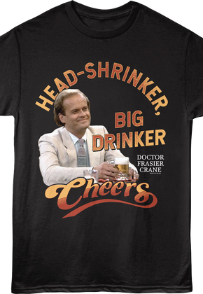Head Shrinker Big Drinker Cheers T-Shirt