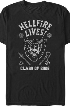 Hellfire Lives Class Of 2026 Stranger Things T-Shirt