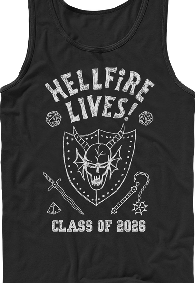 Hellfire Lives Class Of 2026 Stranger Things Tank Top