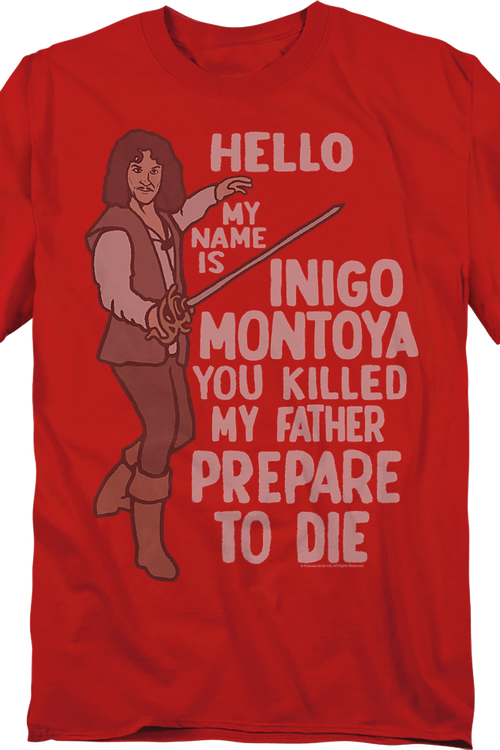 Vintage Hello My Name Is Inigo Montoya Princess Bride T-Shirt