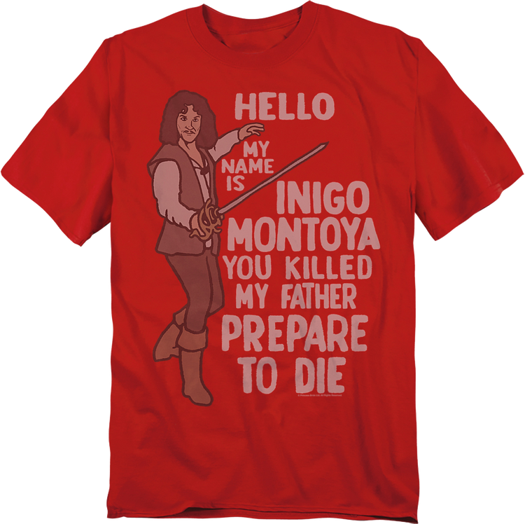 Vintage Hello My Name Is Inigo Montoya Princess Bride T-Shirt