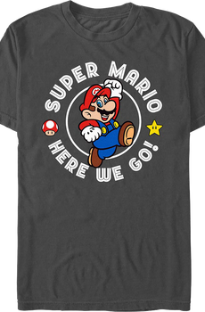 Here We Go Super Mario Bros. Nintendo T-Shirt