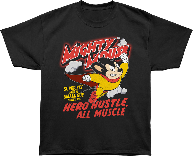 Hero Hustle All Muscle Mighty Mouse Oversized T-Shirt