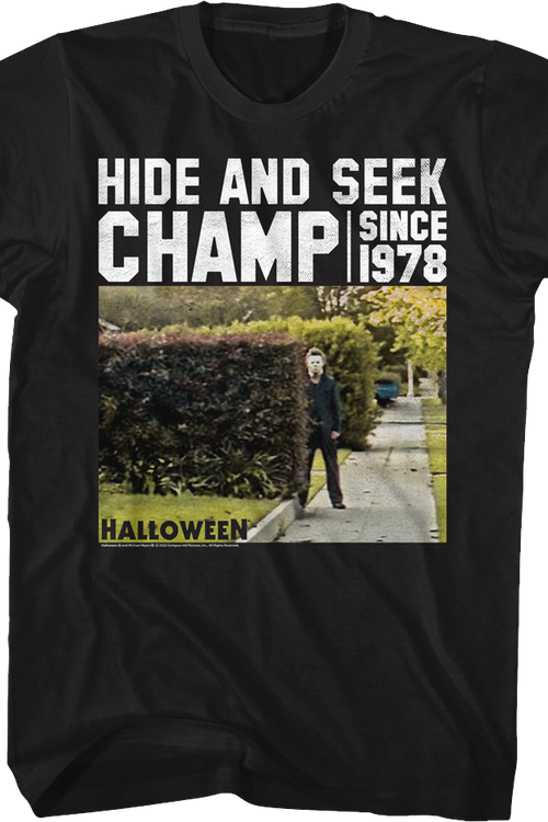 Hide And Seek Champ Halloween T-Shirt