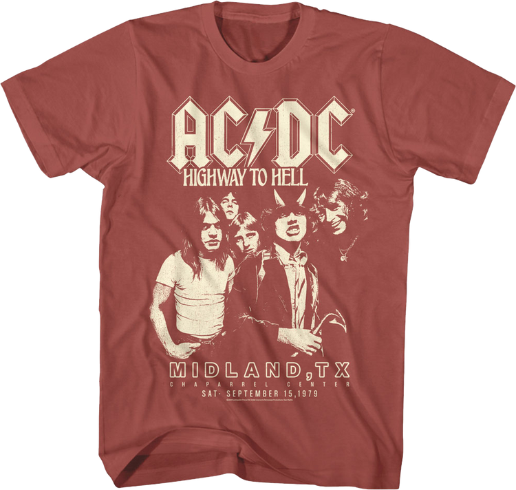 Highway To Hell Chaparrel Center ACDC T-Shirt