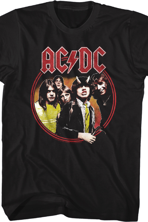 Highway To Hell Circle ACDC T-Shirt