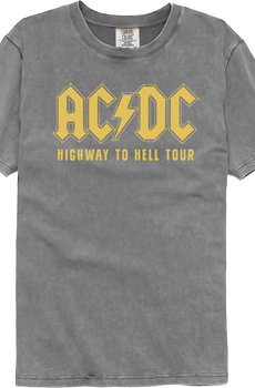 Highway To Hell Tour ACDC Comfort Colors Brand T-Shirt